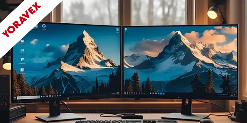 windows dual monitor setup